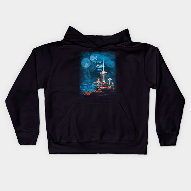 Secret of monkey Kids Hoodie by Cromanart